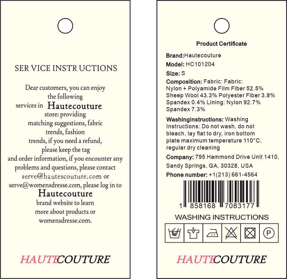 Hautecouture White short resort wear Coats