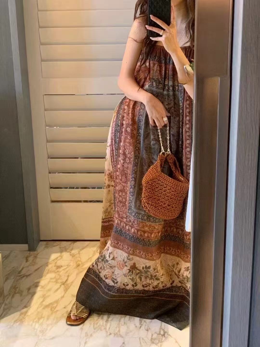 Bohemian Vintage Maxi Dress