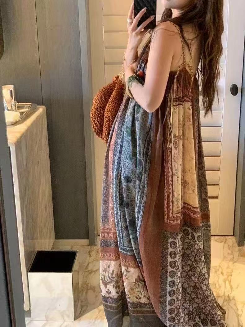 Bohemian Vintage Maxi Dress