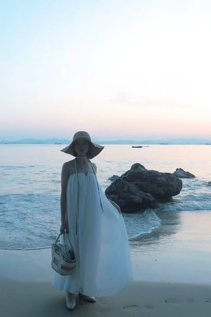 White Long Beach Vacation Dresses