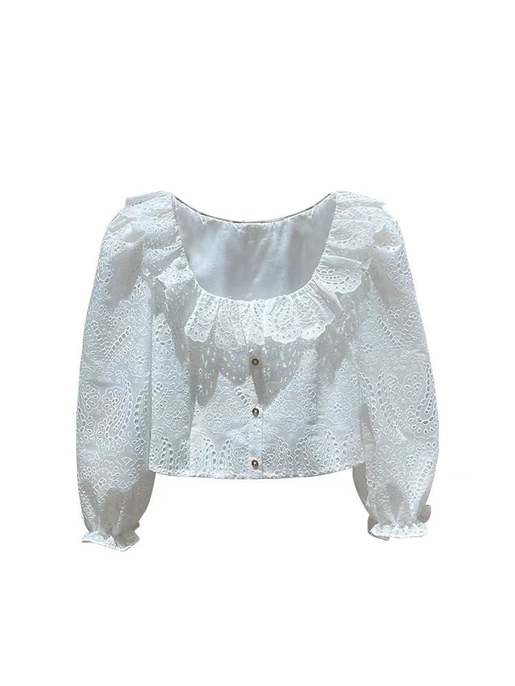 White Vacation Blouses