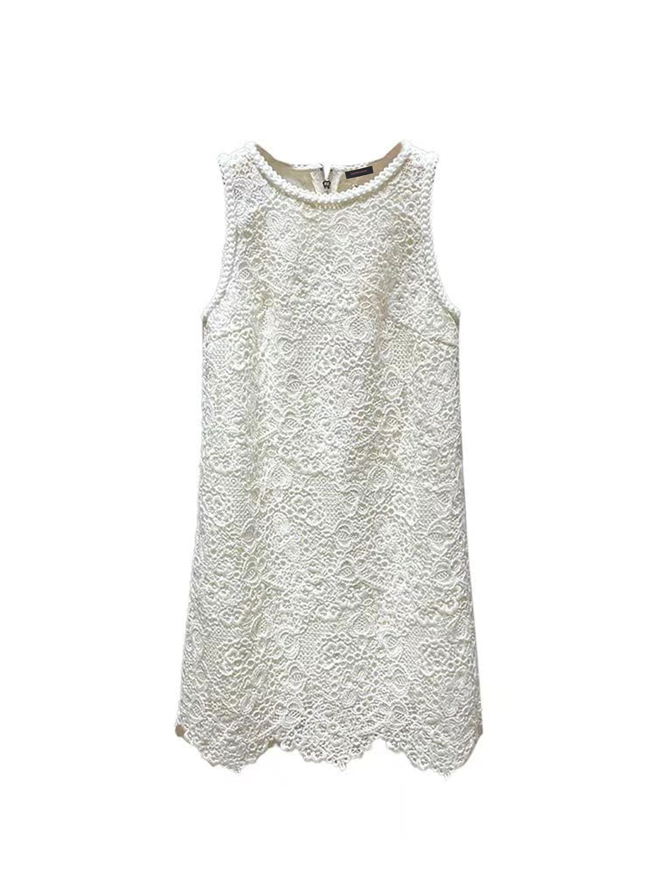 White Embroidered Dress