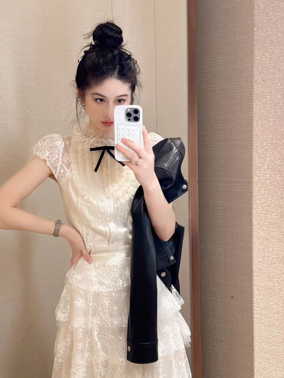 White long cake skirt