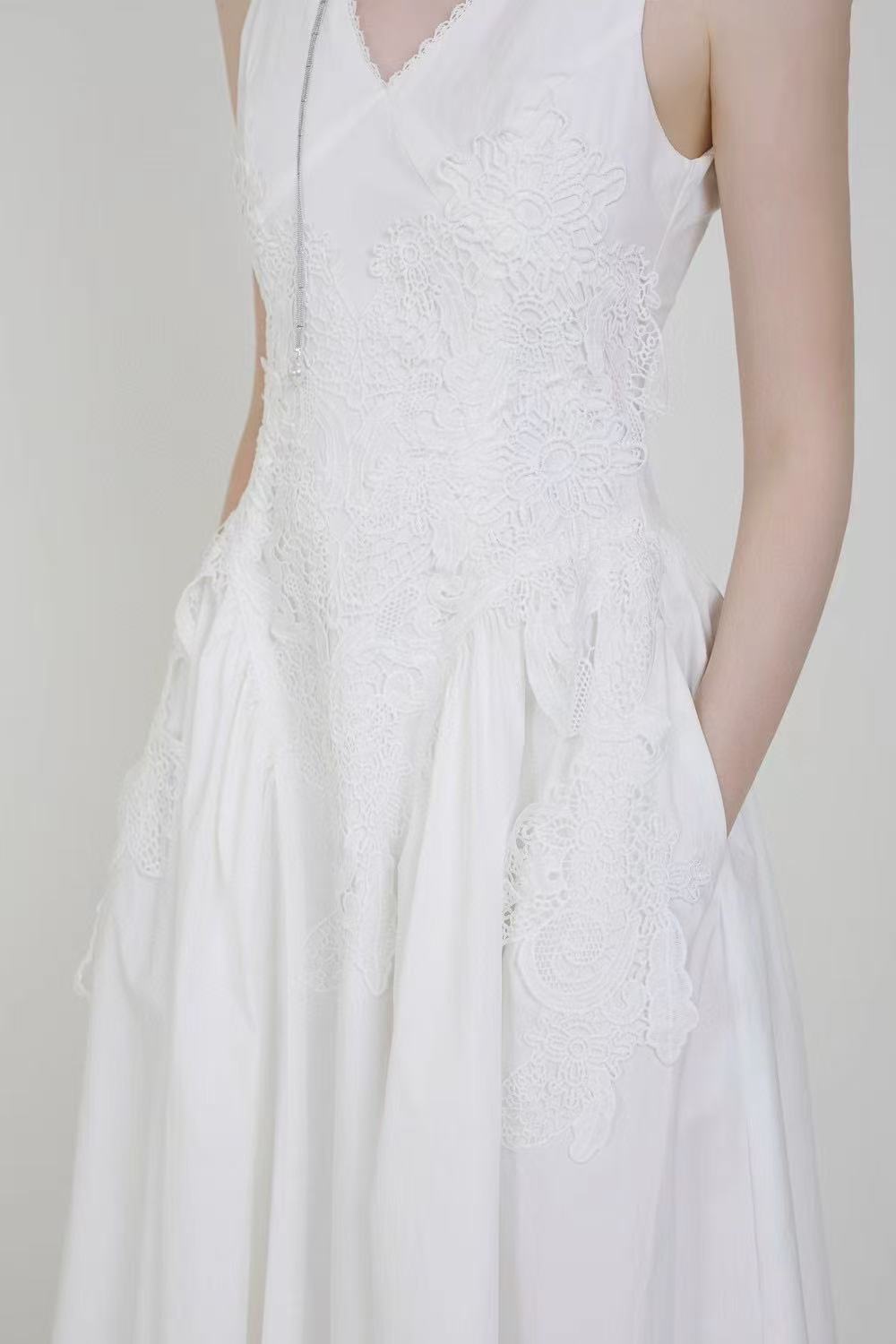 White mid Vacation Dresses