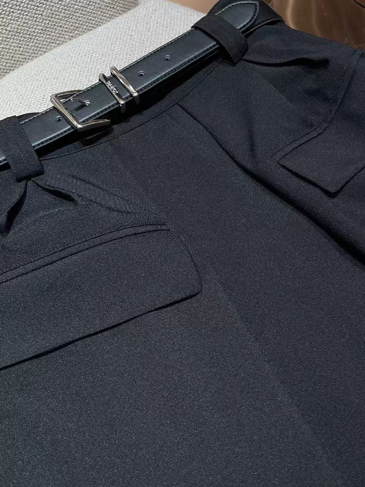 White shorts With belt belted