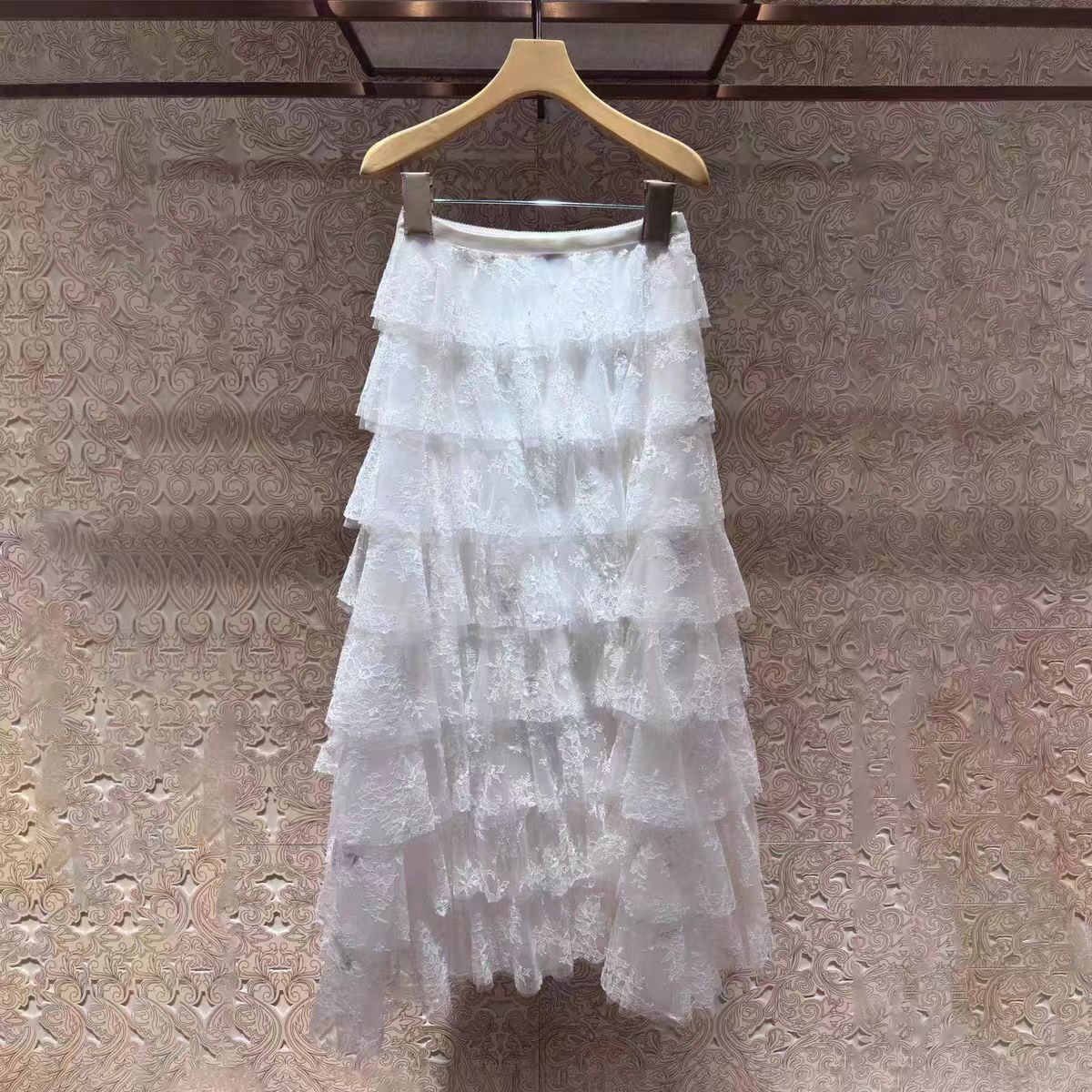 White long cake skirt