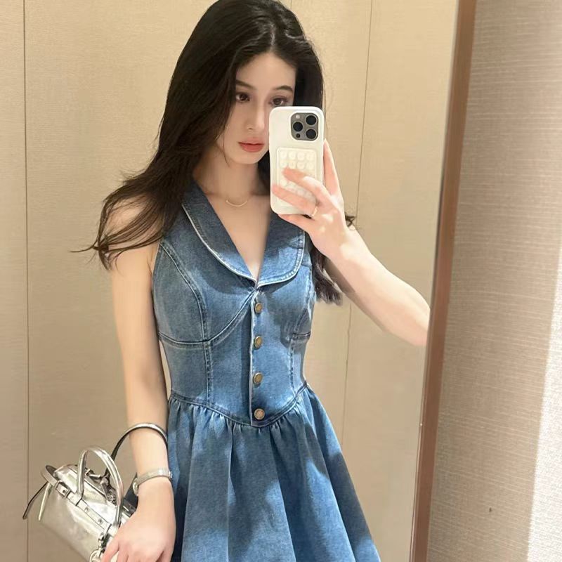 Women's Mini Denim Dress