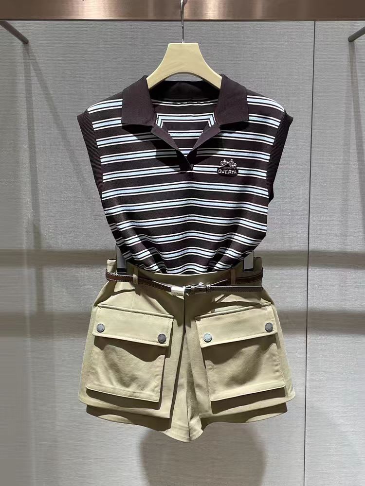 Women's Striped Stretch Tops