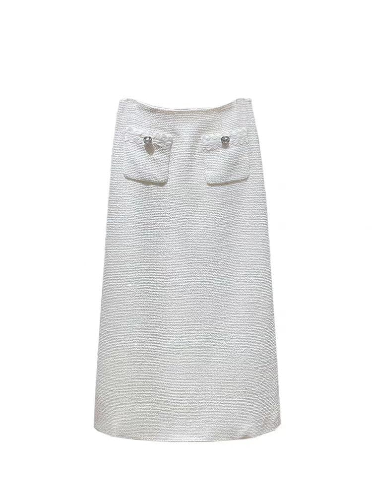 Hautecouture White holiday skirt