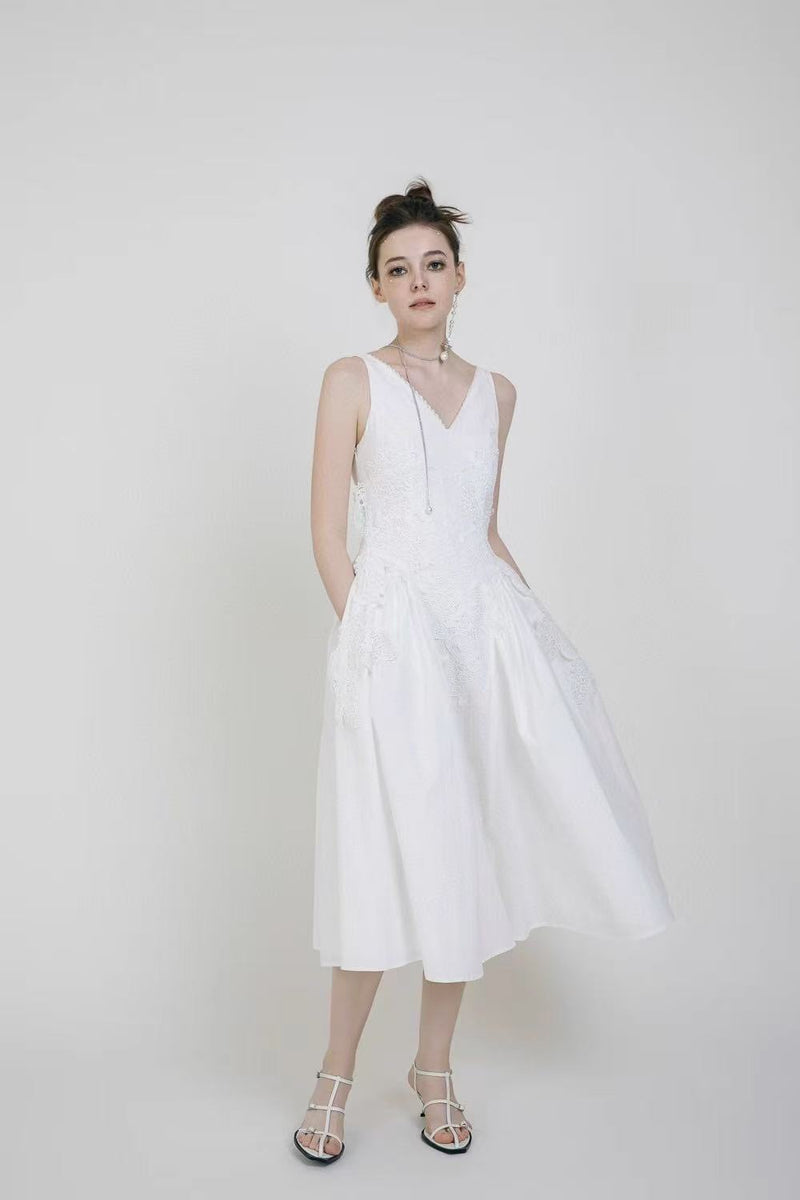 formal vacation dresses ZESICA Sleeveless Beach Vacation Dresses Casual Flowy Sundress – zesica main image 0