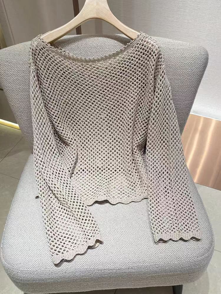 Hollow Crochet Sweater